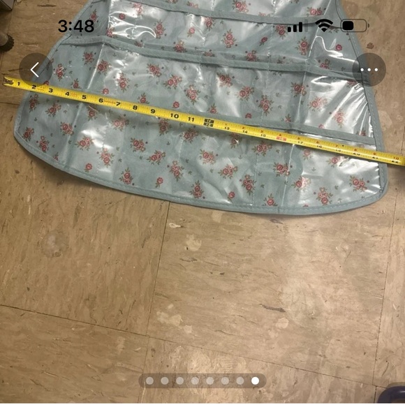 Sundress Shape Jewelry Holder 2 Sided Velcro Closures in the back with Hanger - Picture 6 of 9